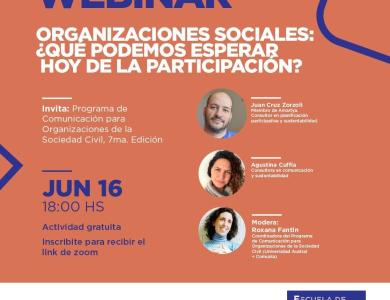 Webinar Organizaciones sociales